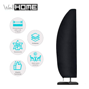 Protector para Sombrilla de Poste Libre 22x25x45cm - Funda Resistente al Agua y Protección UV 30+