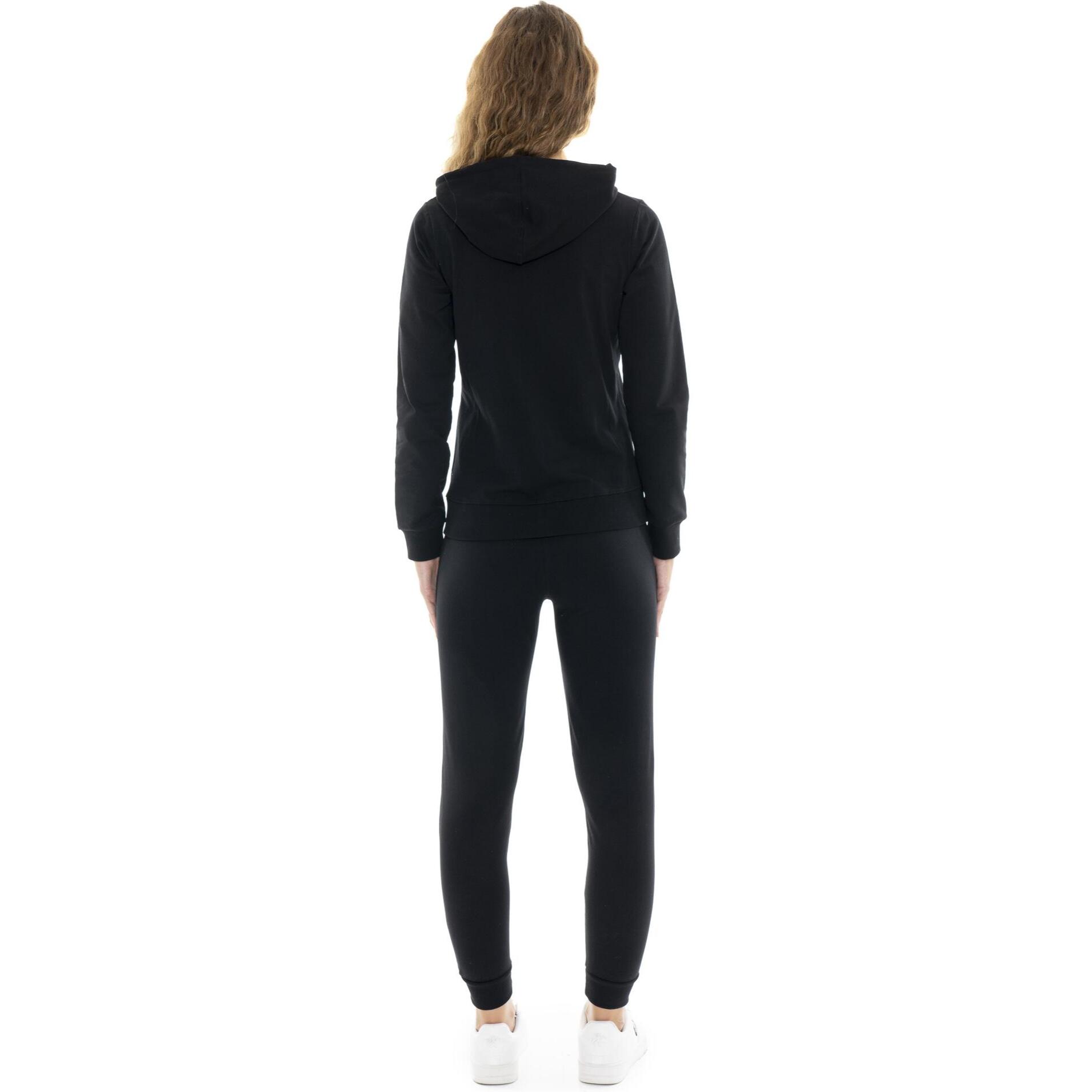 Chándal de invierno para mujer con capucha y cremallera "Plata"