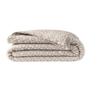 Couvre lit en coton tissé, MIRAGE, Beige