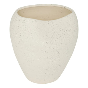 Vase Sien H29,5cm grès blanc