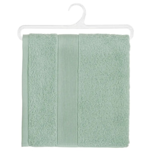 Serviette de toilette "Essentiel" coton vert 50x90cm