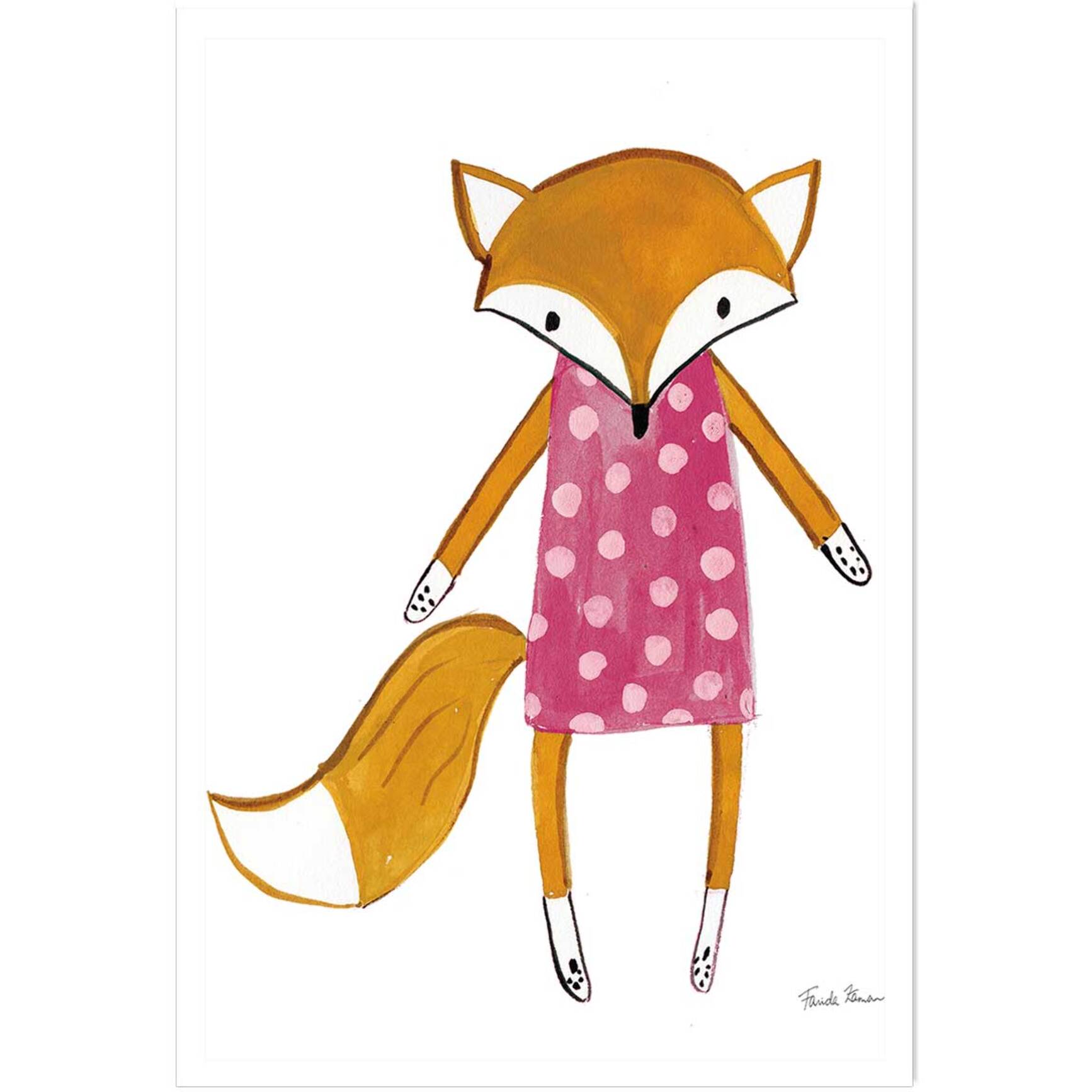 Affiche enfant copine de quartier  Affiche seule