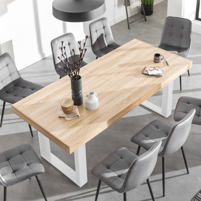 Tables à manger extensibles Brixton - Bois - Blanc