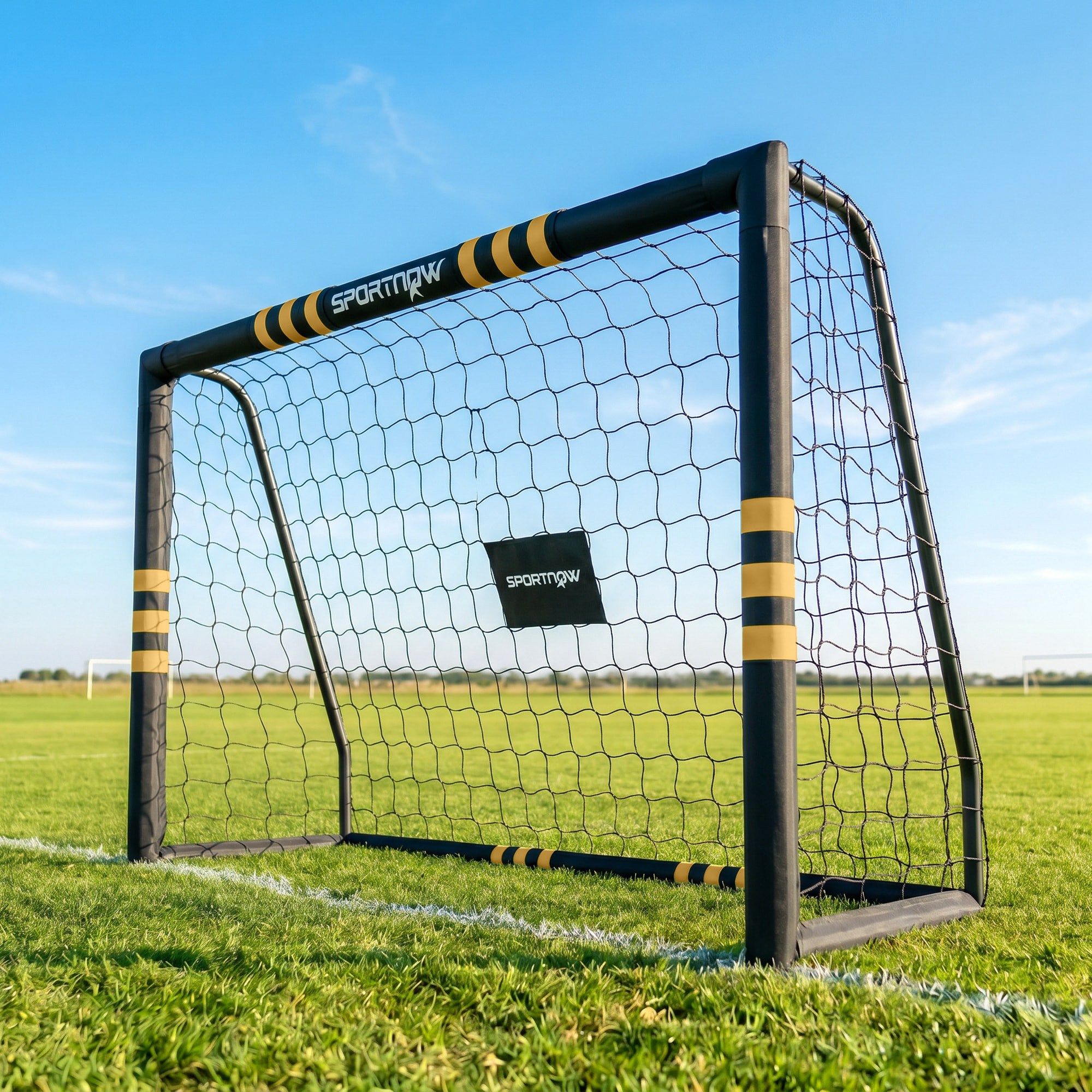But de football - cage de foot - but futsal dim. 1,8L x 1,2H m - châssis métal moussé
