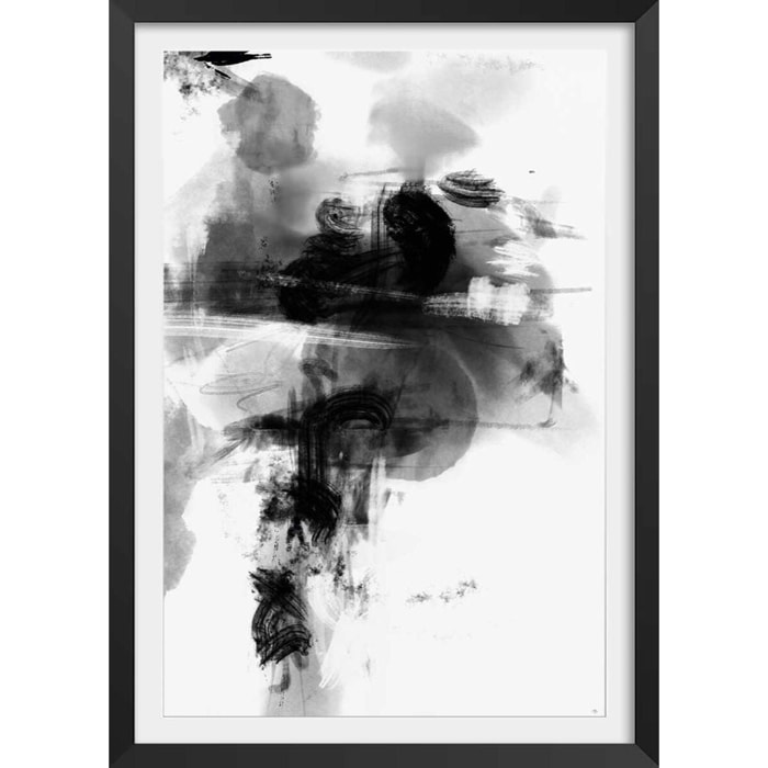 Affiche Wild play Affiche + cadre en bois - Noir