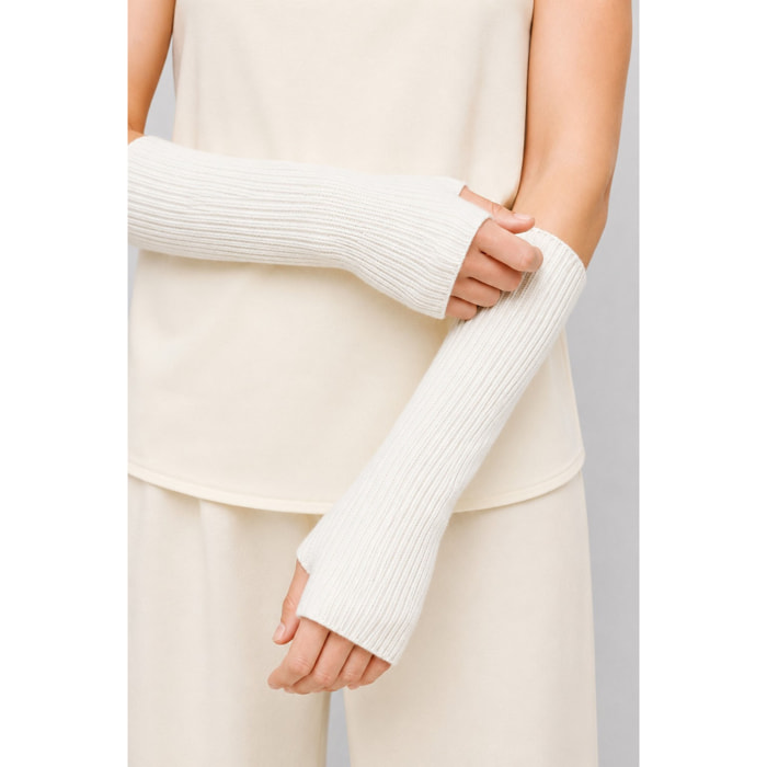Kocca - Manicotti lunghi a coste da donna in lana e cashmere Donna