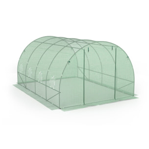 Serre tunnel verte 3x4m
