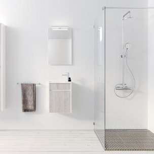 Meuble Lave Mains MINI 40x50x22 cm - Gris et Blanc