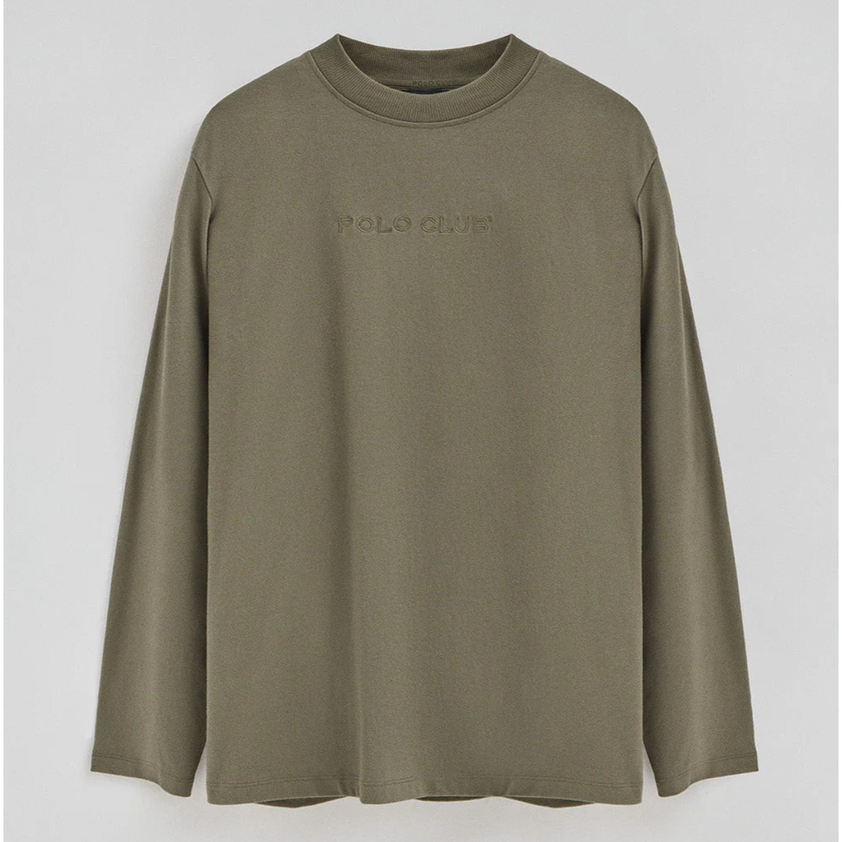 Maglietta Caliope verde militare con logo ricamato Polo Club