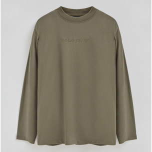 Maglietta Caliope verde militare con logo ricamato Polo Club
