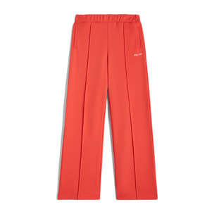 Pantaloni comfort fit con impuntura centrale e gamba ampia