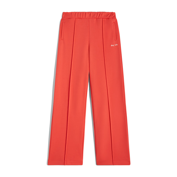 Pantaloni comfort fit con impuntura centrale e gamba ampia