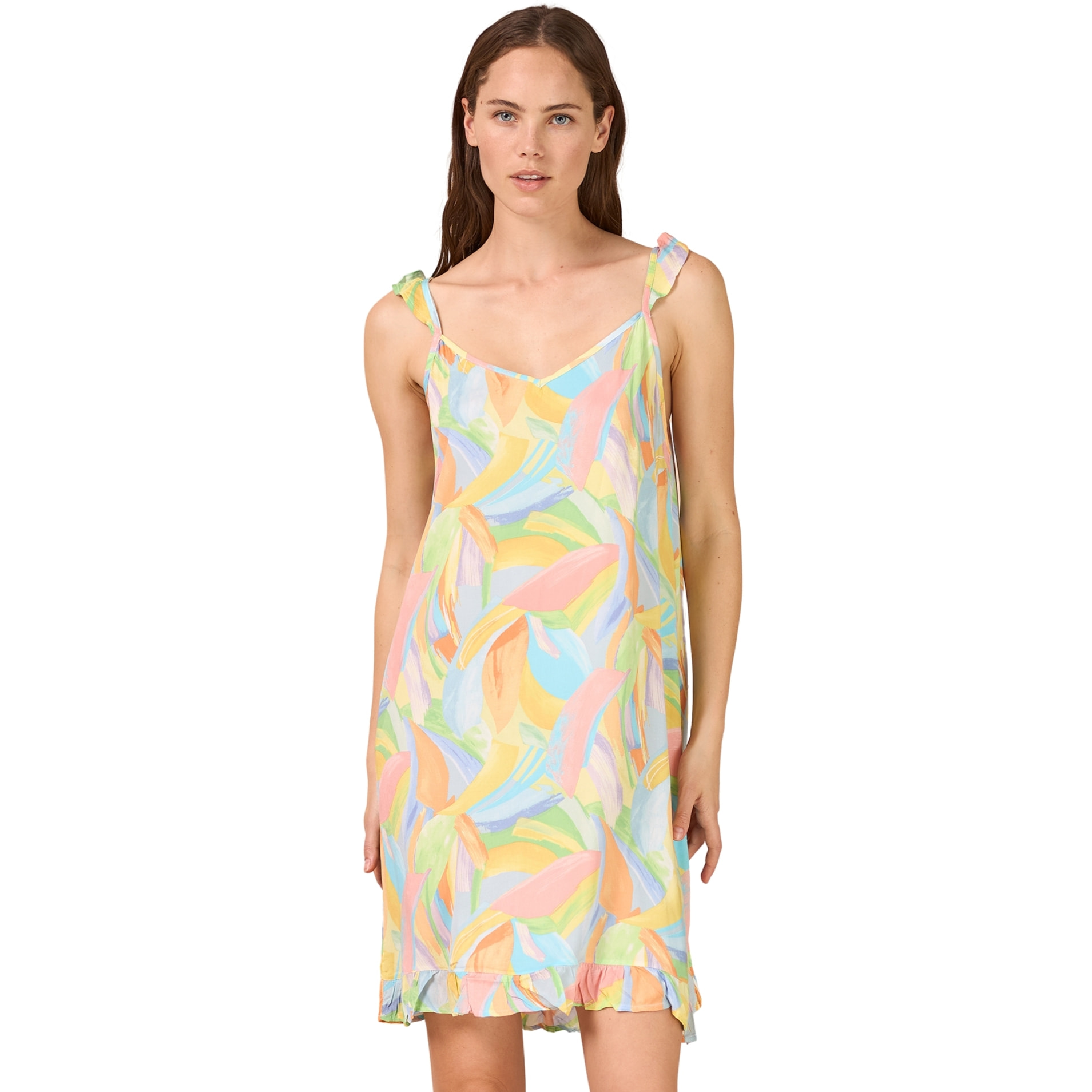 Abitino donna bretellina viscosa pennellato Noidinotte