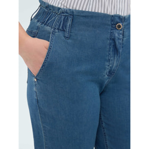 Fiorella Rubino - Jeans Balloon in denim misto cotone - Blu