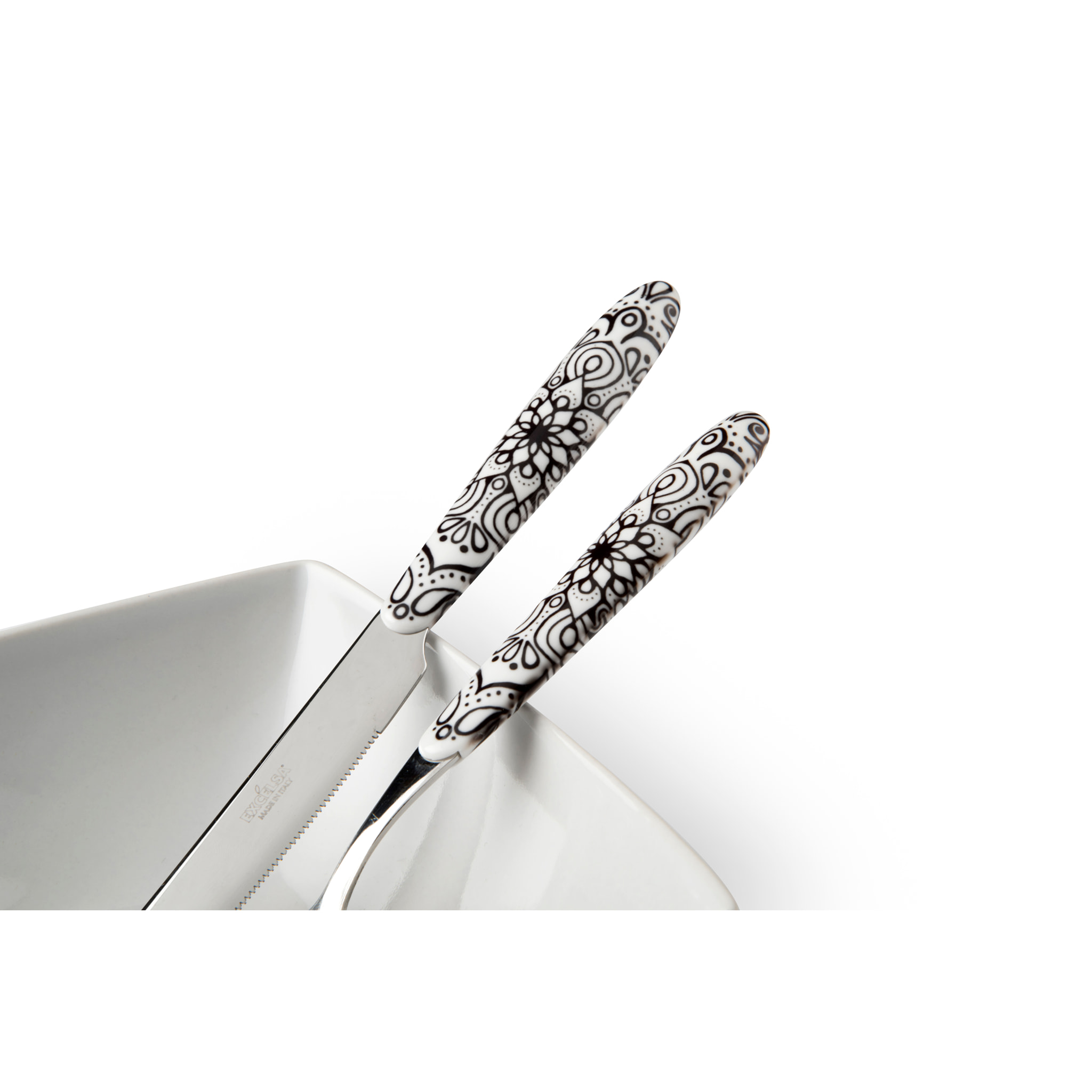 Service 24 couverts Excelsa – Boheme Noir, Acier Multicolore