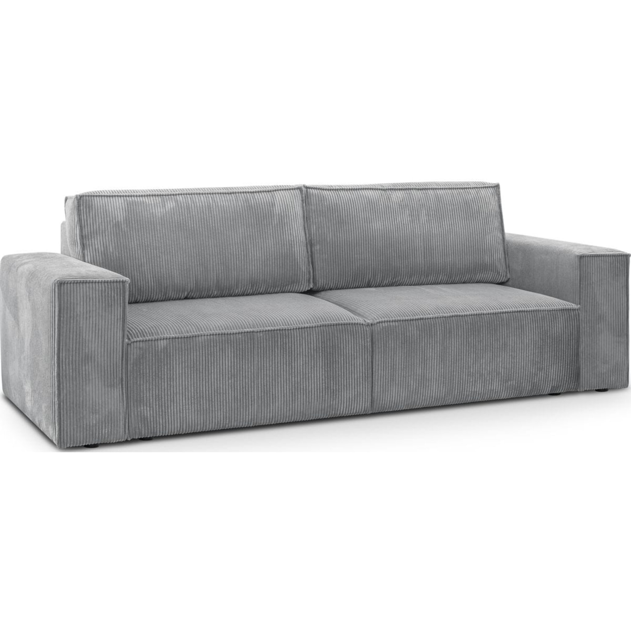 Canapé convertible 3 places en velours côtelé - HARPER