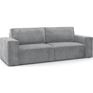 Canapé convertible 3 places en velours côtelé - HARPER