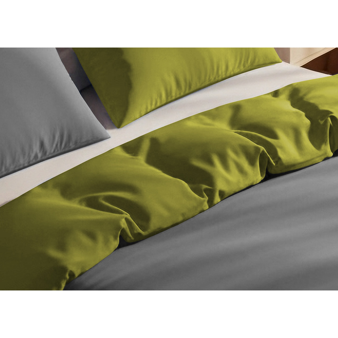 Copripiumino Bicolor Double Face Matrimoniale 100% Cotone Made in Italy