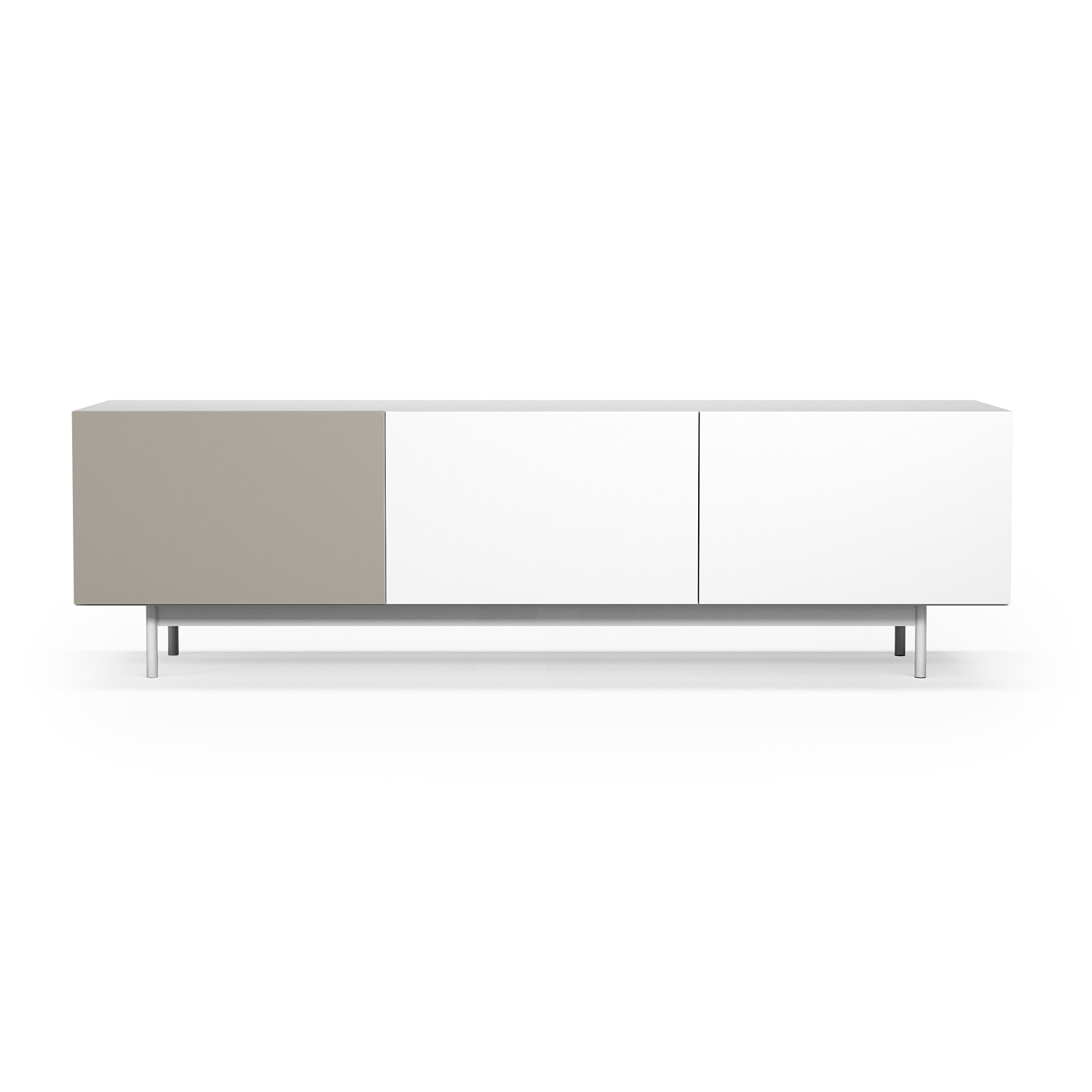 Bajo tv 3 puertas Printed blanco y arena 52x180x44 cm