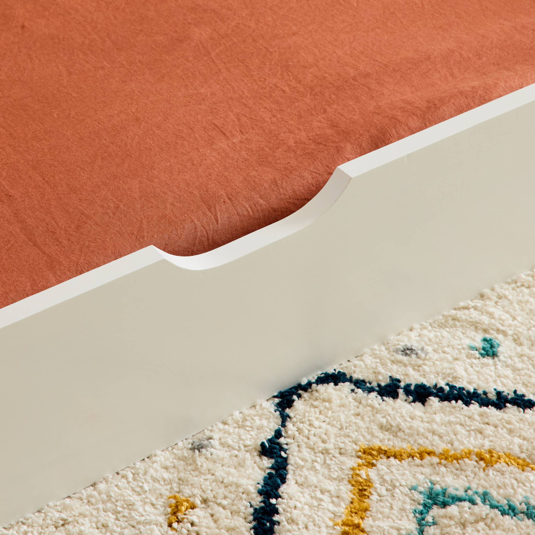 Lit gigogne enfant 90 x 190 cm pin naturel  avec sommier à lattes et tiroir ELIO