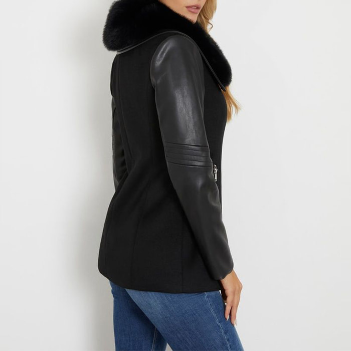 Manteau Lilia - coupe slim - noir