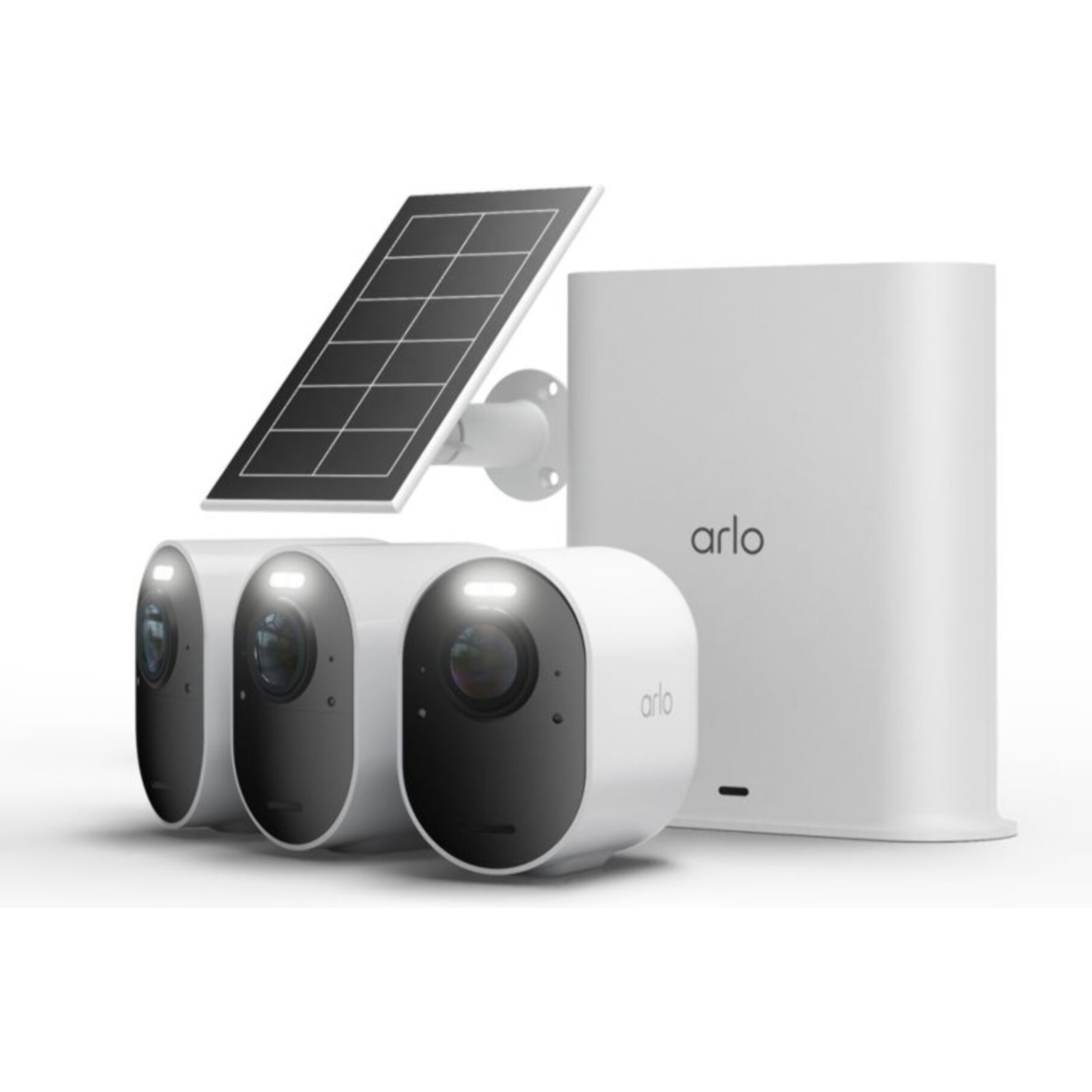 Caméra de surveillance ARLO Pack 3cam.ext. 4K Ultra3+panneau solaire