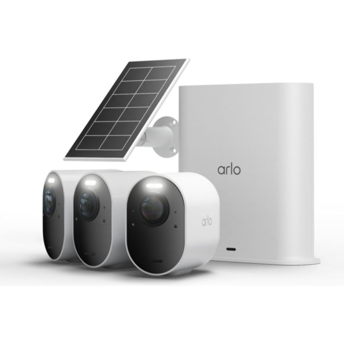 Caméra de surveillance ARLO Pack 3cam.ext. 4K Ultra3+panneau solaire