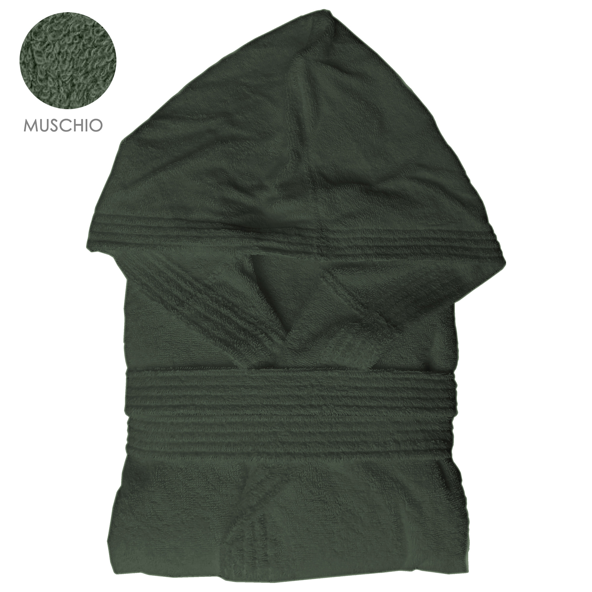Accappatoio unisex con cappuccio e tasche