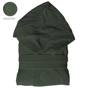 Accappatoio unisex con cappuccio e tasche