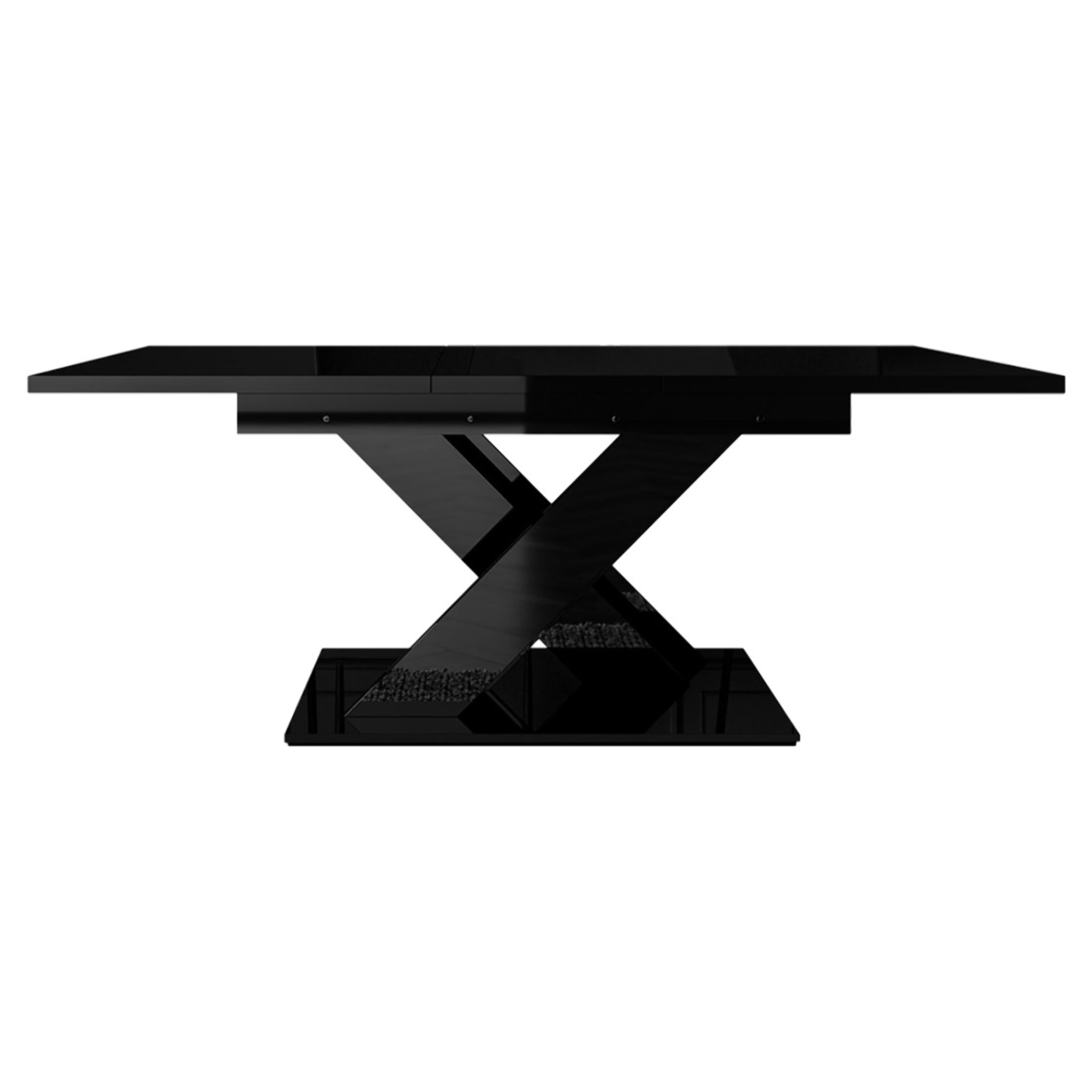 Buriti - table à manger extensible - noir - 4 à 6 personnes - Noir