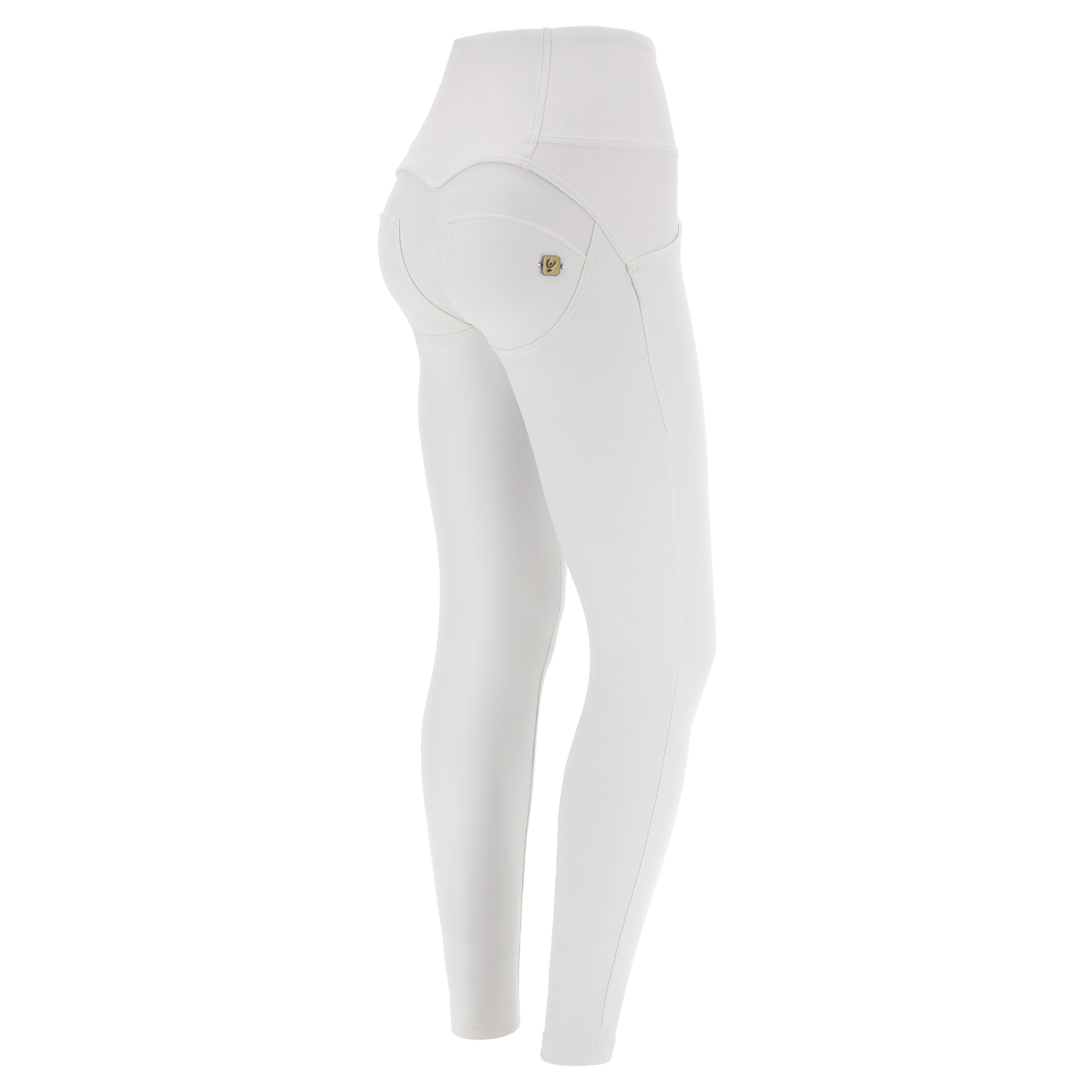 Pantaloni push up WR.UP® skinny vita alta bottoni similpelle