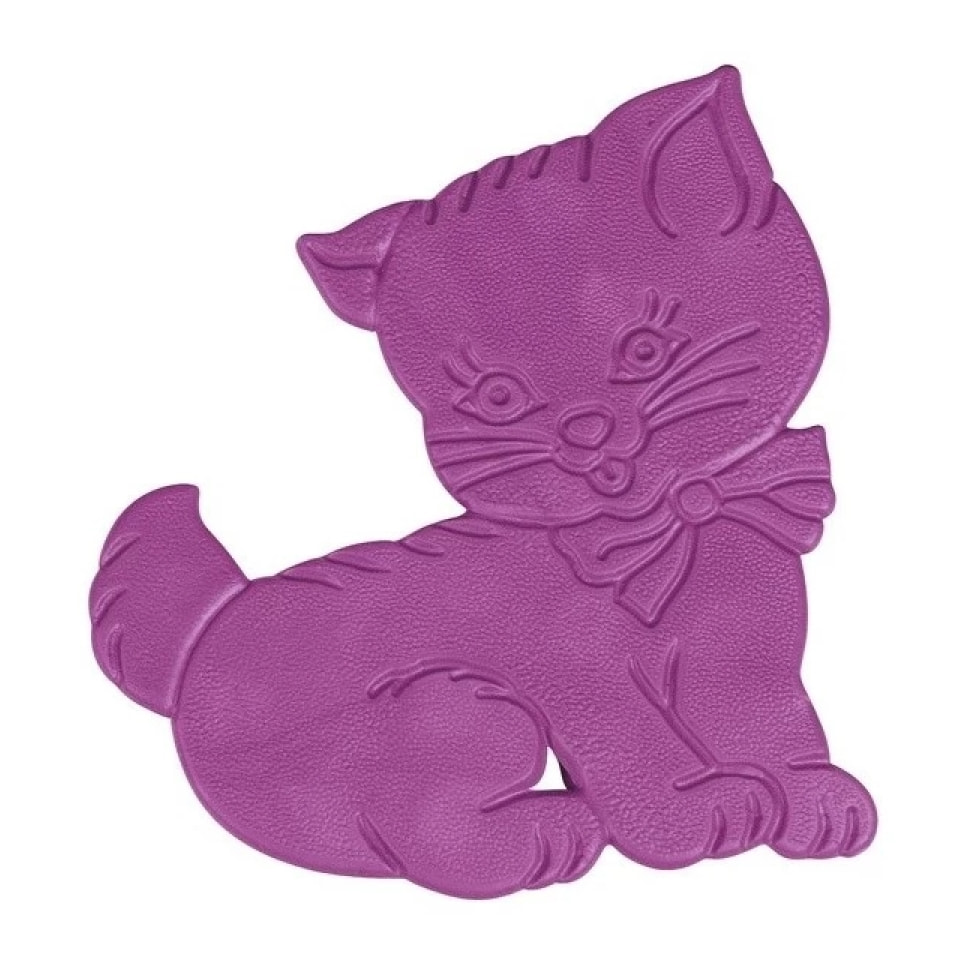 Lot de 5 stickers figurines antidérapantes de douche ou baignoire Caoutchouc Motif chat 12,5x11cm Multicolor MSV