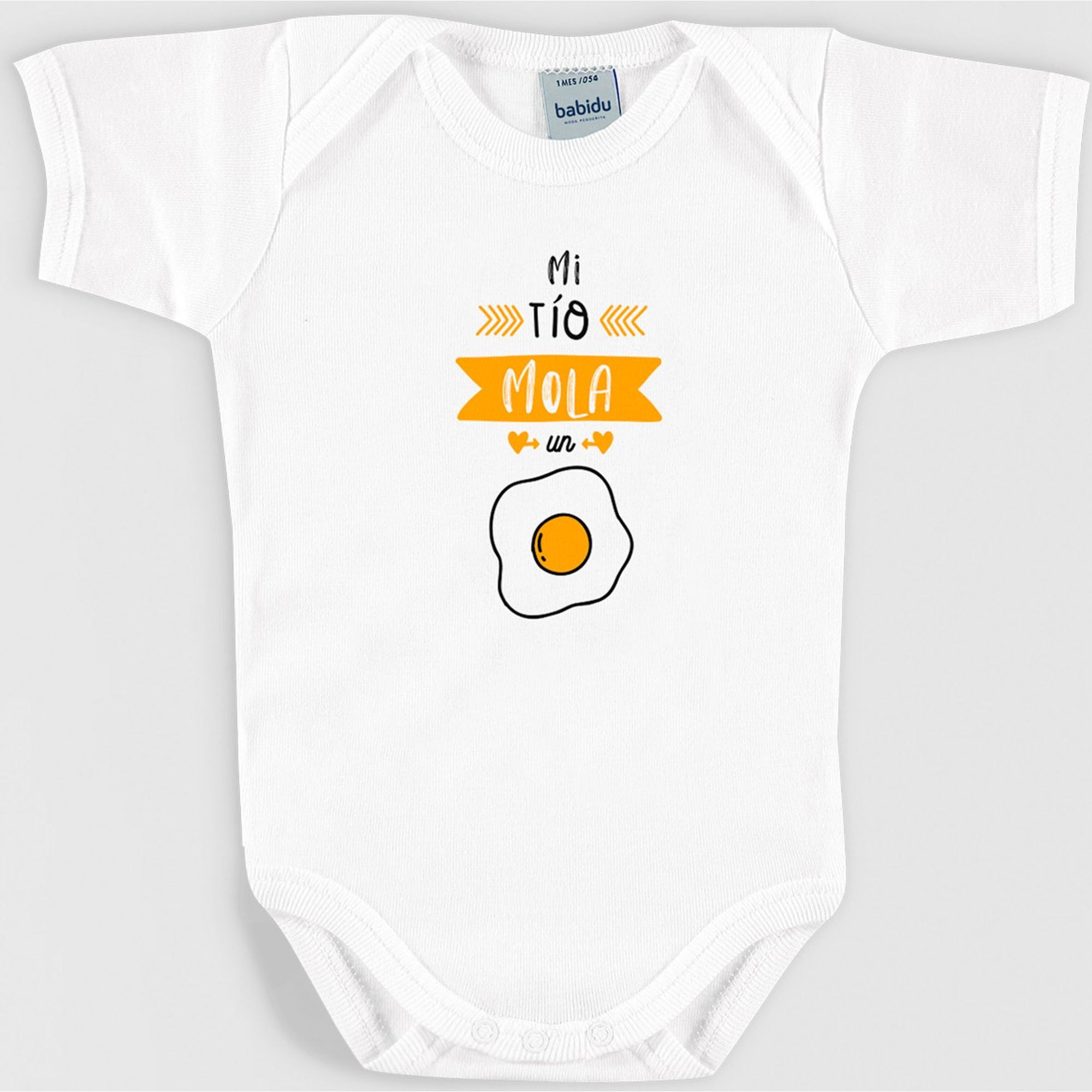 Body bebé frases manga corta hombro