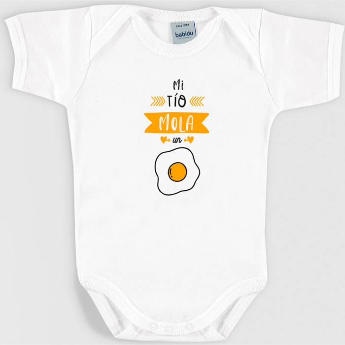 Body bebé frases manga corta hombro
