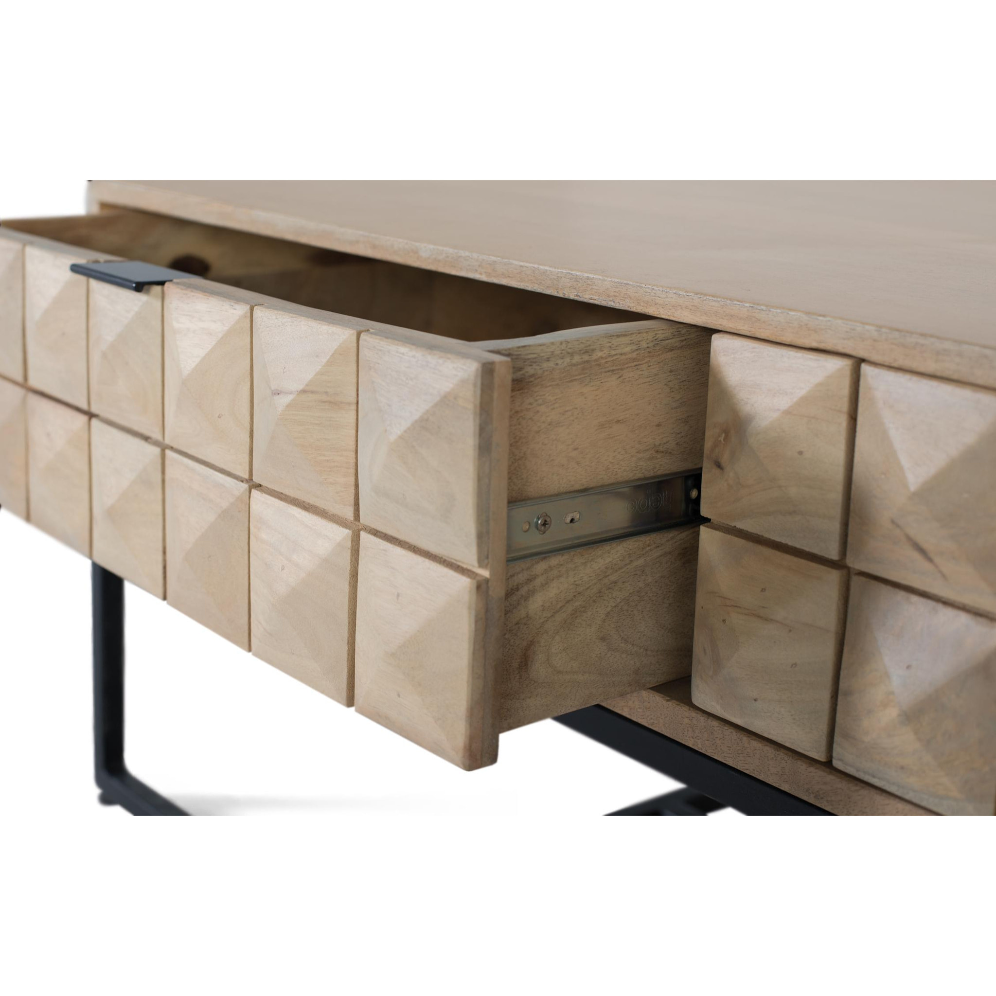 Mesas de Centro de Madera de Mango 120 Cm Estilo Minimalista Atemporal