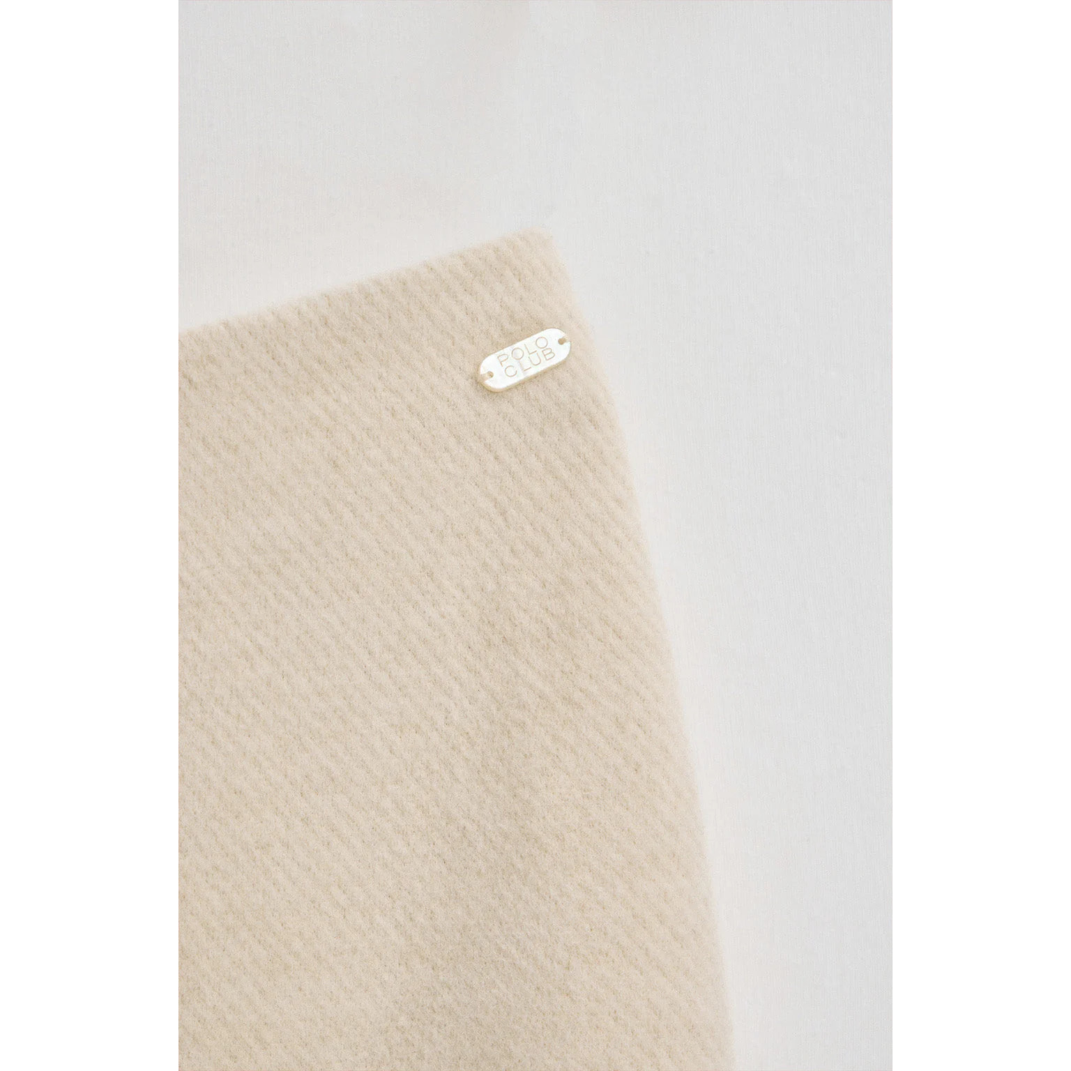 Gonna in lana Aria ecrù con dettagli Polo Club
