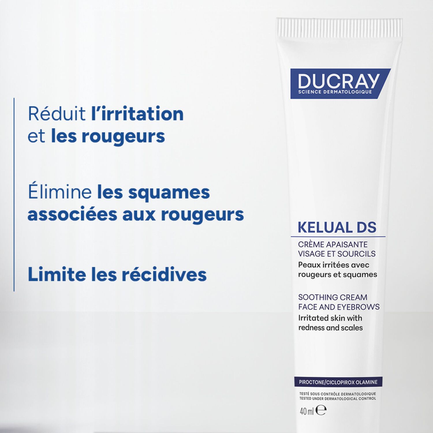Kelual Ds - Crème Apaisante Visage et Sourcils 40ml