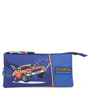 Estuche Escolar Skpat Racing Azul