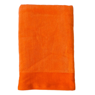 Serviette de bain éponge velours unie Shady Nectarine 90x160 370g/m²