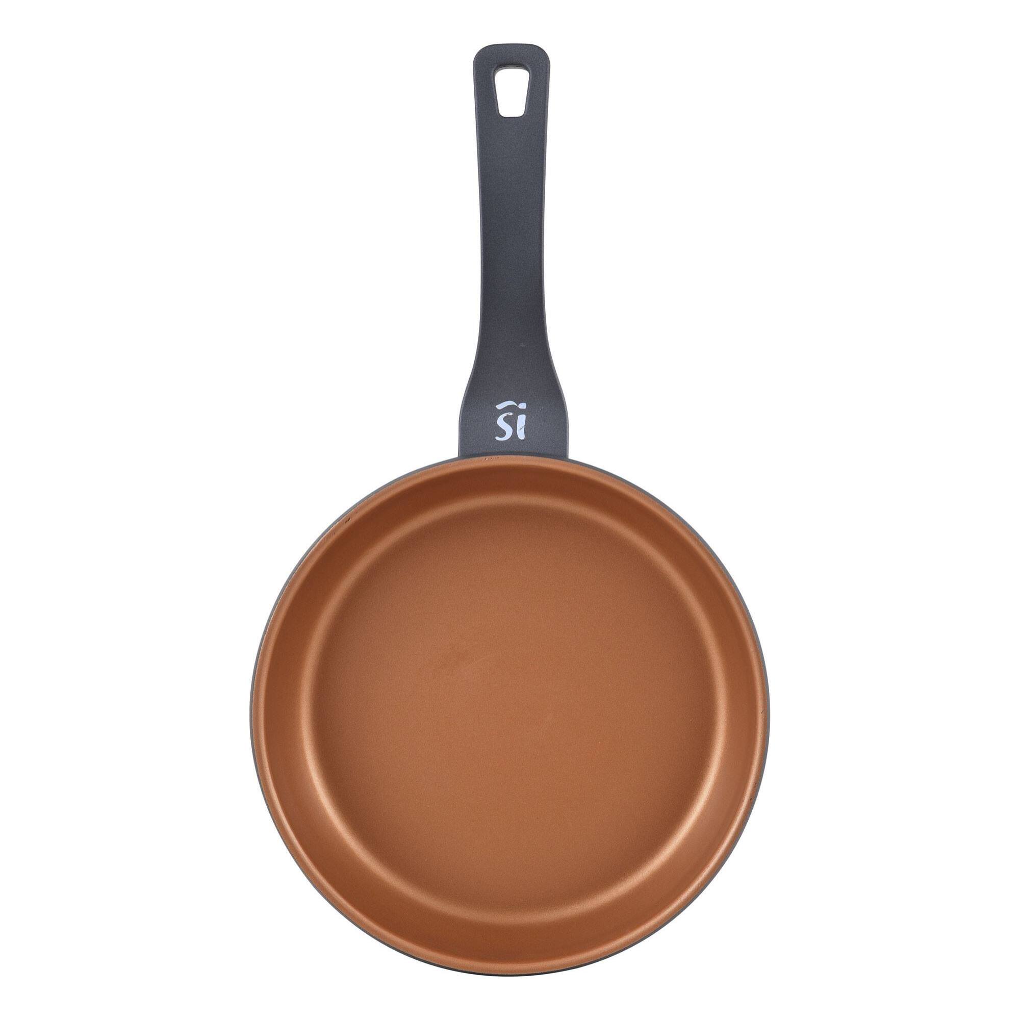 Batería de cocina san ignacio bronze 6pzs - cacerola 24cm con tapa+2x cazo 16cm+sartenes ø20ø24cm+grill 28cm - aluminio fundido apto inducción