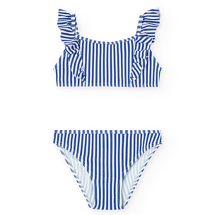 Bikini polyamide à rayures
