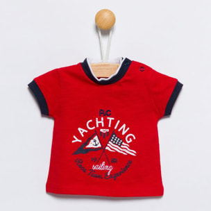 T-SHIRT JERSEY ROSSO YACHTING