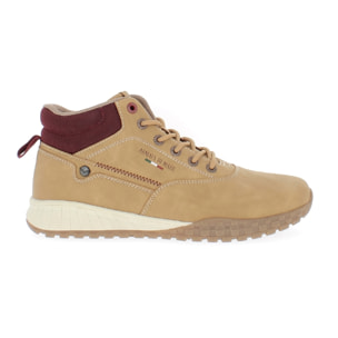 Armata di Mare Scarpe Uomo Stivaletti Hiking Ankle Boots Stringati con Soletta Rimovibile in Memory Foam AMU W23L452 Honey