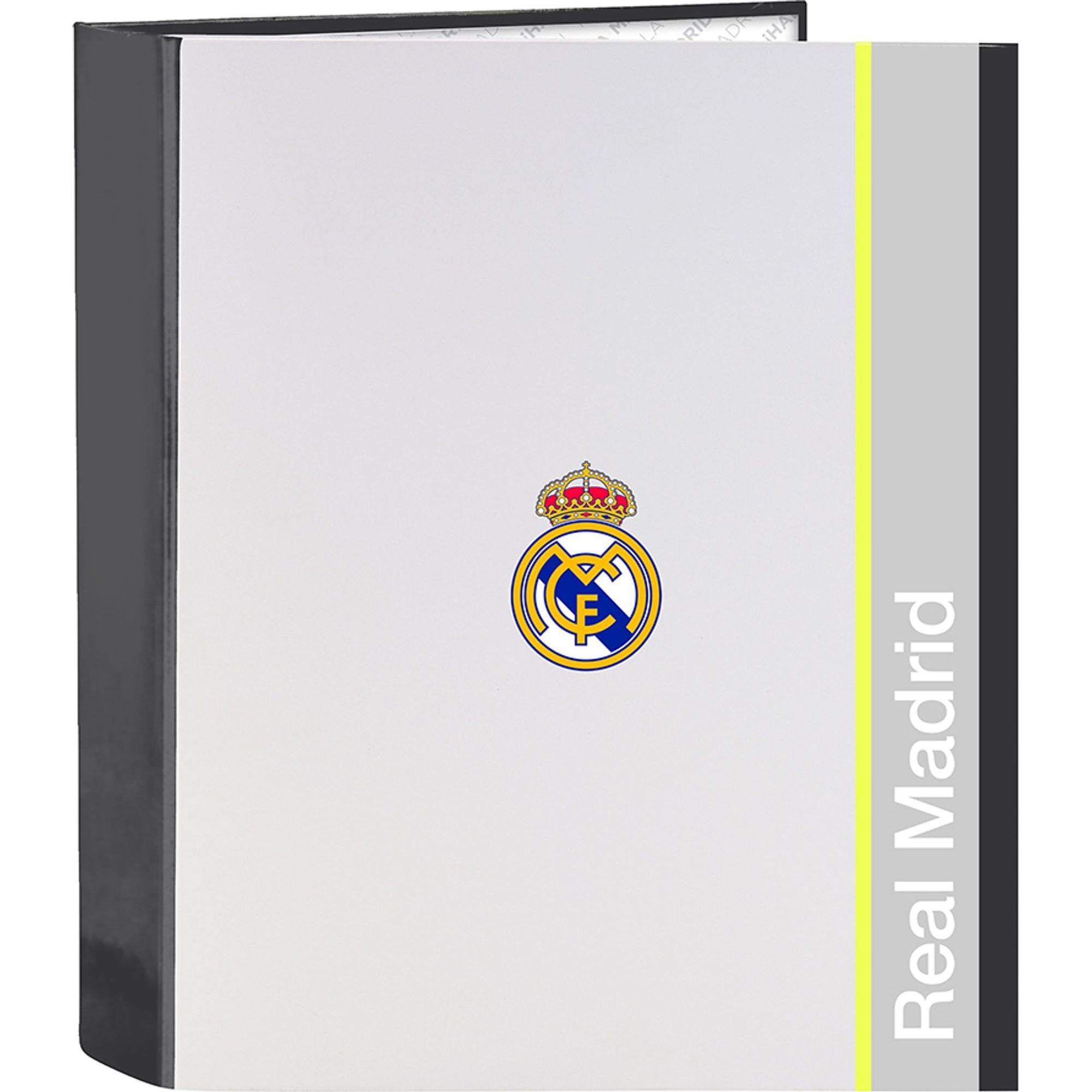 Carpeta f. 4 anillas 35mm lomo ancho real madrid equip. 25/26