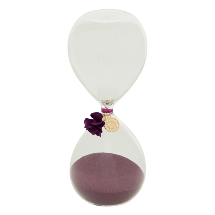 Sablier Belli H.20cm verre assorti
