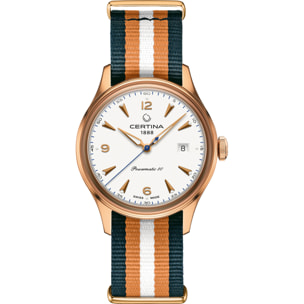 Reloj Certina C0384073803700 Hombre Analogico Automatico con Correa de Tela
