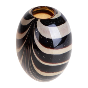 Vaso effetto righe - 15,5xH21,5x15,5cm - Pezzi 1 - Bianchi Dino SpA