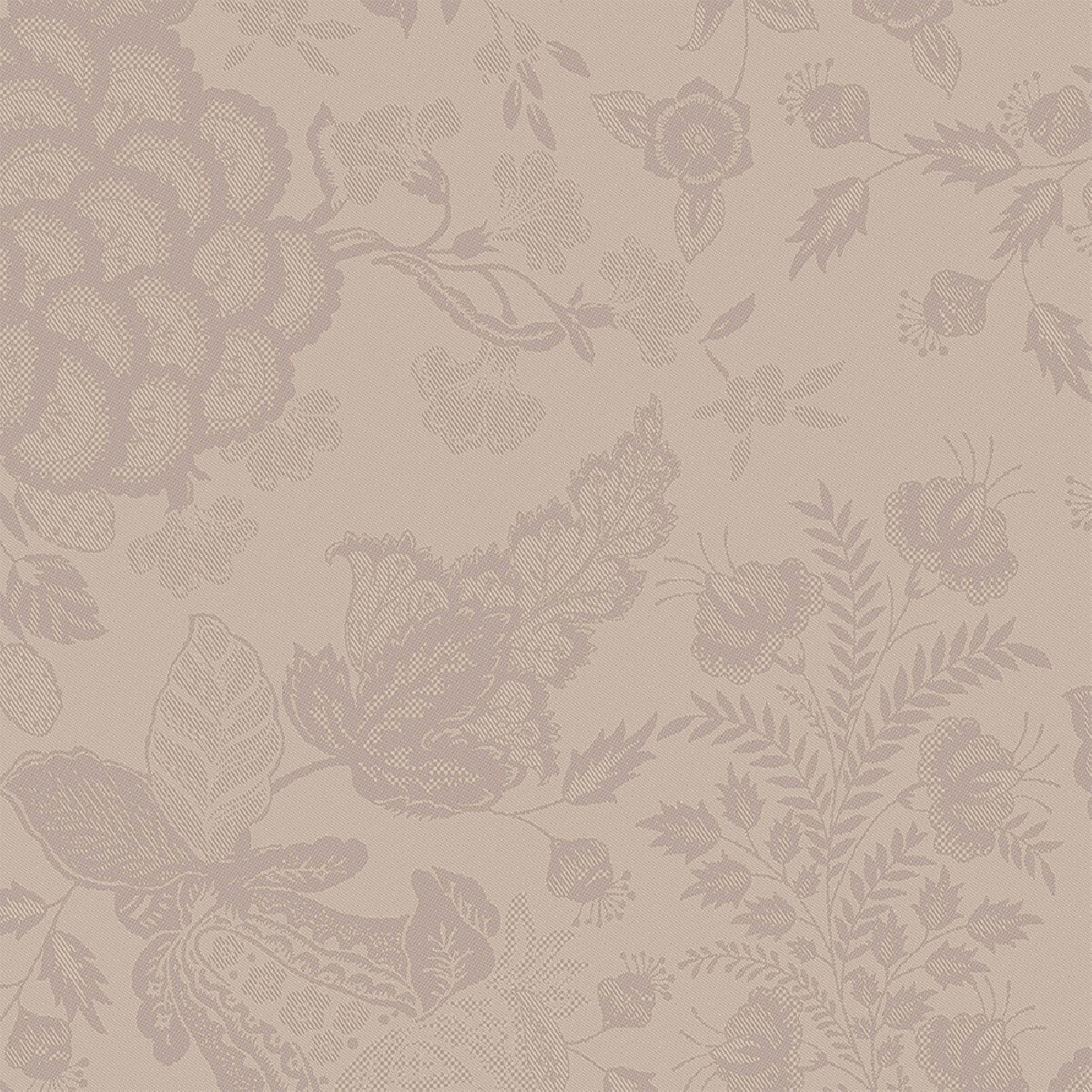 Serviette lin & coton anti tache motif jacquard Mille giverny naturel