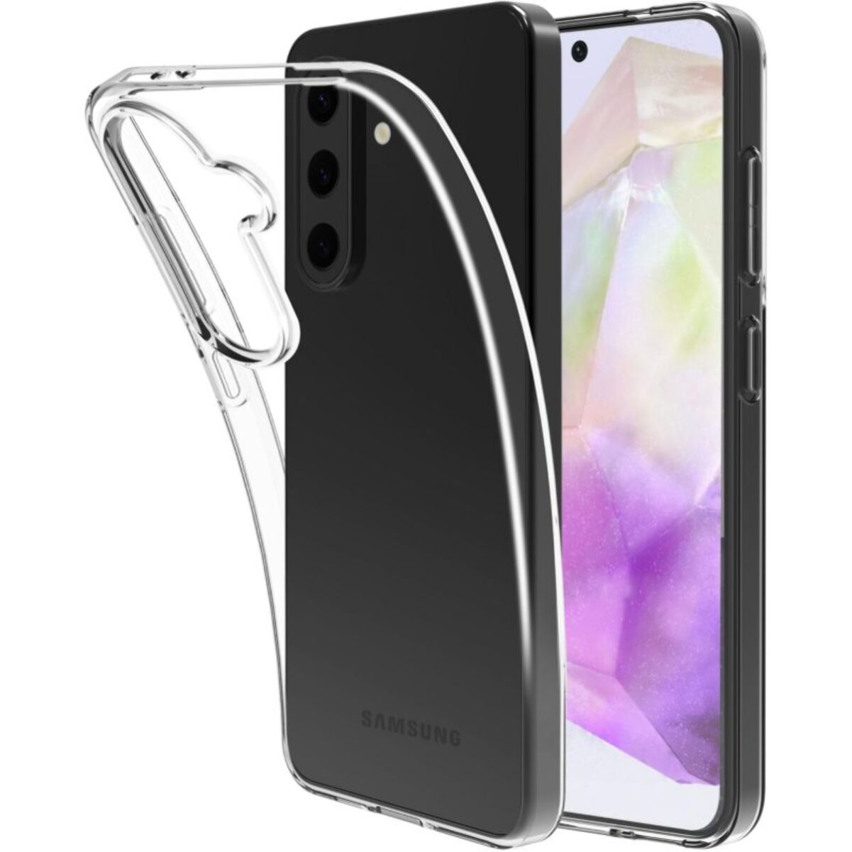 Pack ESSENTIELB Samsung A36 A56  coque + verre trempé