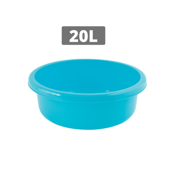 Bassine de lavage ronde 20L Bleu MSV